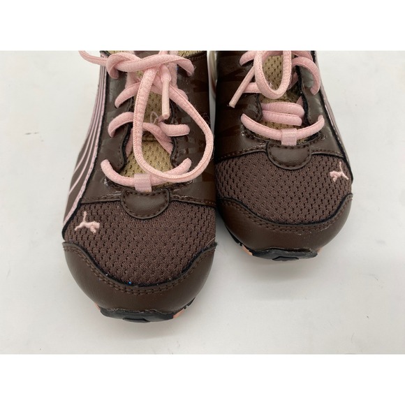 Puma Cell Kinder-Fit Toddler Girls Sneakers Brown Pink Size 7 US - Picture 5 of 10